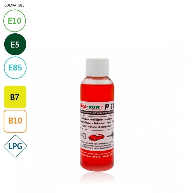 Additif huile anti friction P18 MECARUN 1 L réduit l'usure et les