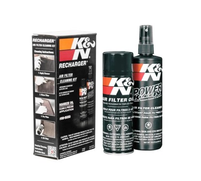 K&N KN Kit d'entretien filtre a air - Nettoyant 355ml Spray + Huile 204ml en aérosol