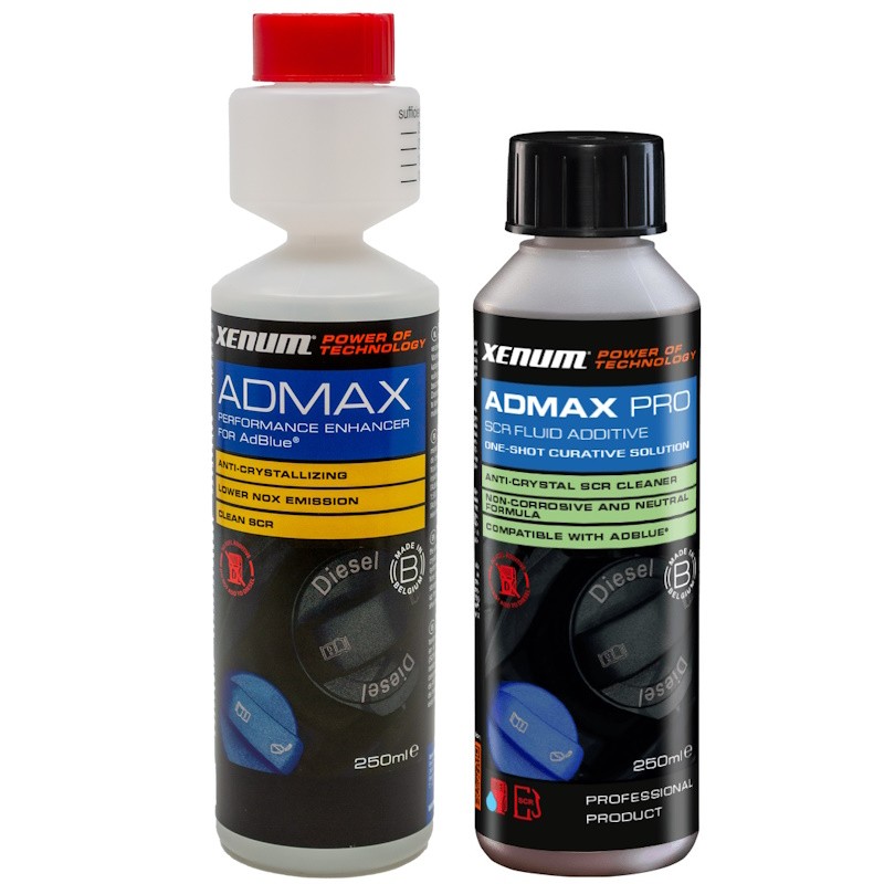 XENUM - PACK AdBlue - Admax 250ml + Admax Pro 250ml - Additif AdBlue Contre La Formation De Cristaux