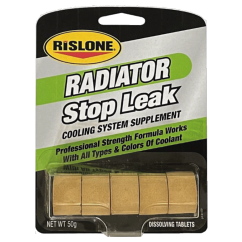 RISLONE - Complément Liquide de refroidissement - RADIATOR STOP LEAK TABS - 50GRS