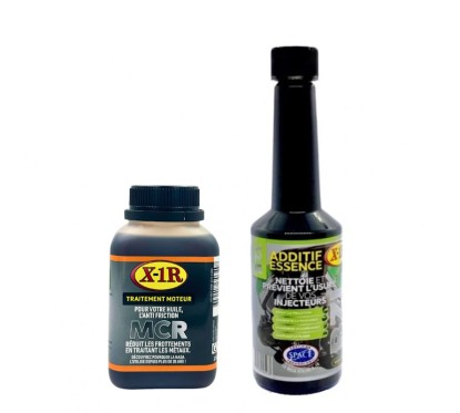 X-1R - PACK Anti Friction MCR - 250ml + Nettoyant Injecteur Essence BZL 155ml